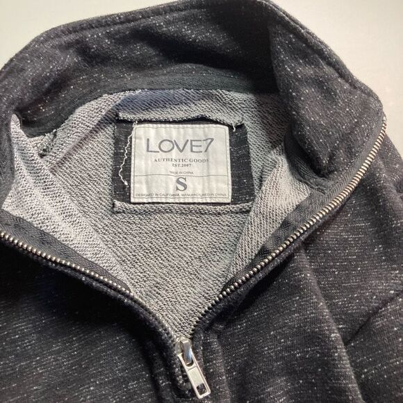 LOVE 7, Sweatshirt, Black marbled,Size S, - Picture 11 of 12